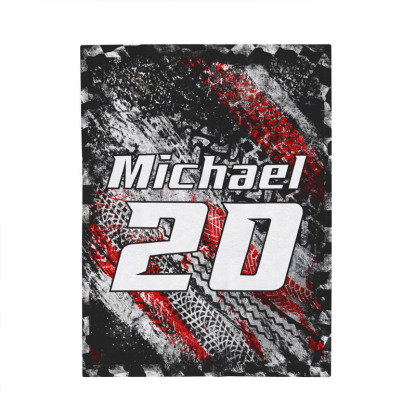 Personalized Racing Blanket For Boys