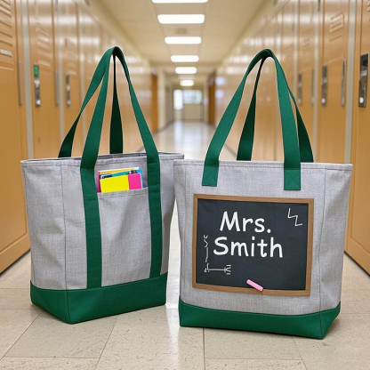Personalized Teacher Tote Handbag
