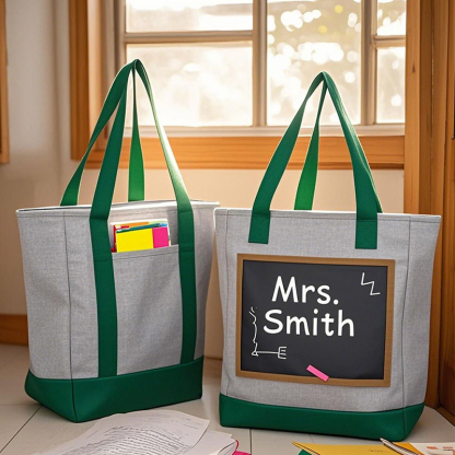 Personalized Teacher Tote Handbag