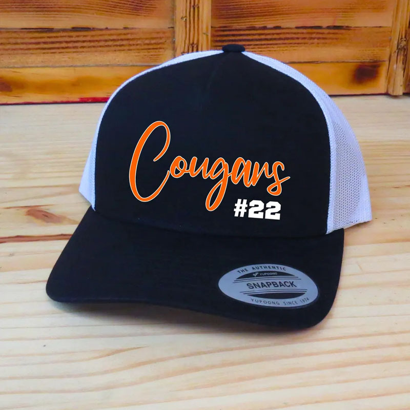 Personalized Team Name And Number Hat