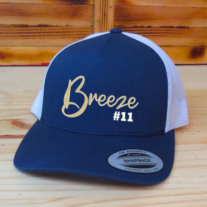 Personalized Team Name And Number Hat