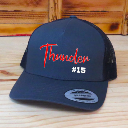 Personalized Team Name And Number Hat