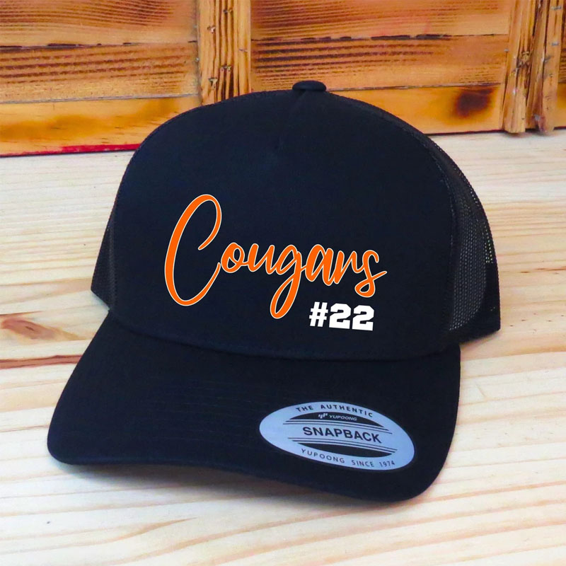 Personalized Team Name And Number Hat