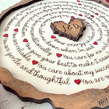 Personalized Valentine’s Day Gifts 20 Reasons Why I Love You Wooden Decor