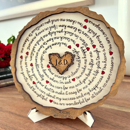Personalized Valentine’s Day Gifts 20 Reasons Why I Love You Wooden Decor