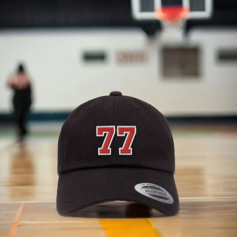Personalized Varsity Jersey Number Embroidered Hat