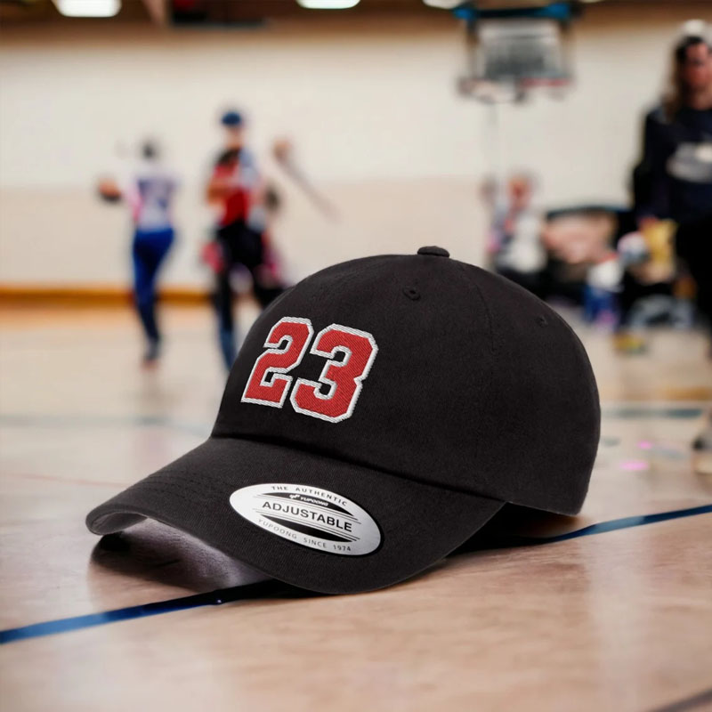 Personalized Varsity Jersey Number Embroidered Hat