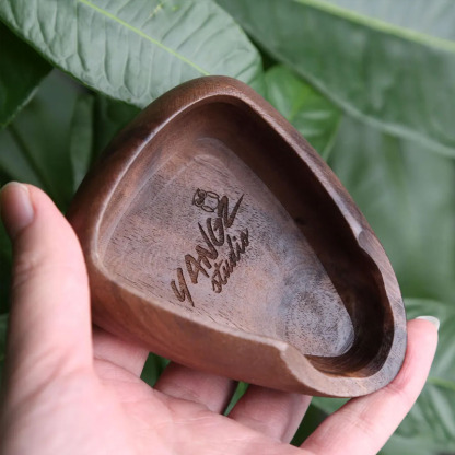Personalized Walnut Coffee Dosing Cup