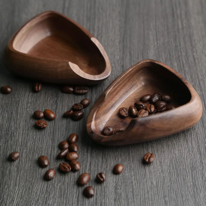 Personalized Walnut Coffee Dosing Cup