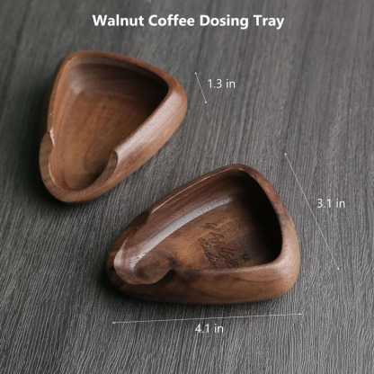 Personalized Walnut Coffee Dosing Cup