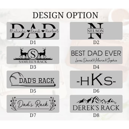 Personalized Wooden Hat Holder Baseball Hat Rack