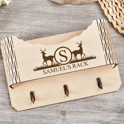 Personalized Wooden Hat Holder Baseball Hat Rack