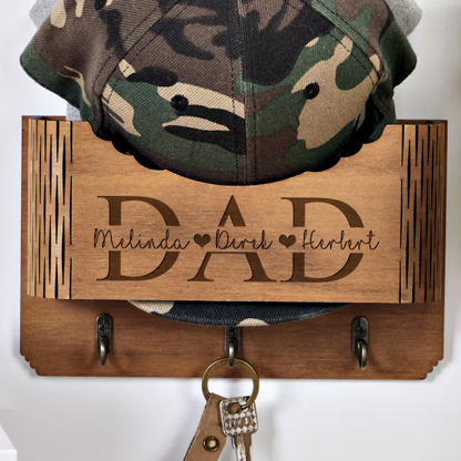 Personalized Wooden Hat Holder Baseball Hat Rack