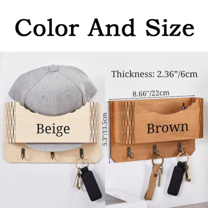 Personalized Wooden Hat Holder Baseball Hat Rack