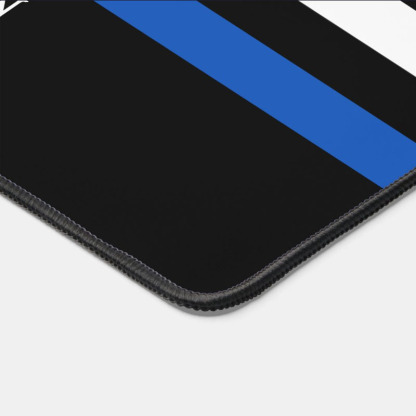 Police Officer Personalized Thin Blue Line Desk Mat