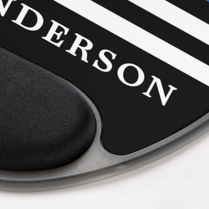 Police Officer Personalized Thin Blue Line Gel Mouse Pad