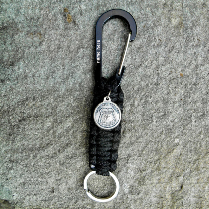 Police personalized key carabiner backpack luggage clip