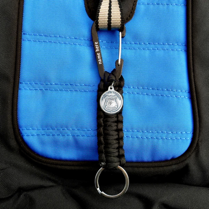 Police personalized key carabiner backpack luggage clip