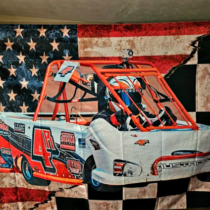 Racing Personalized Photo Checkered Flag Racing Flag