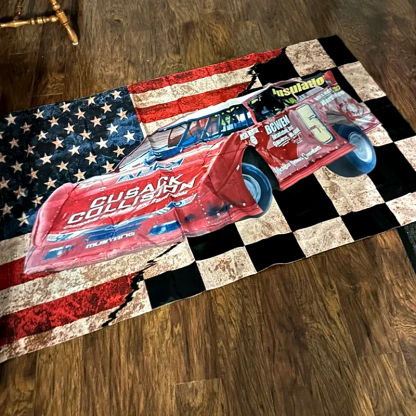 Racing Personalized Photo Checkered Flag Racing Flag