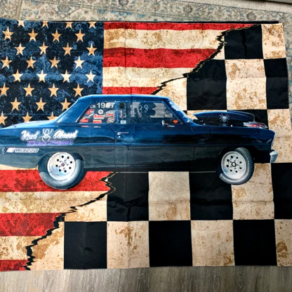 Racing Personalized Photo Checkered Flag Racing Flag