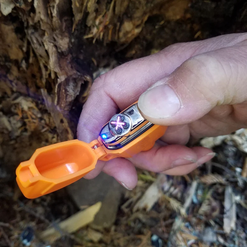 Rechargeable Dual Arc Plasma Lighter Flashlight