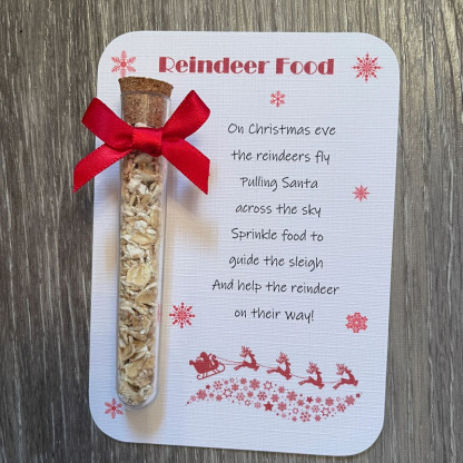 Santa Sleigh Magic Reindeer Food Tube