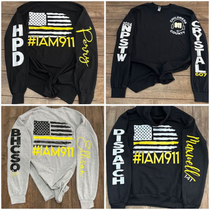 911 Police Dispatcher Personalized #IAM911 Sweatshirt
