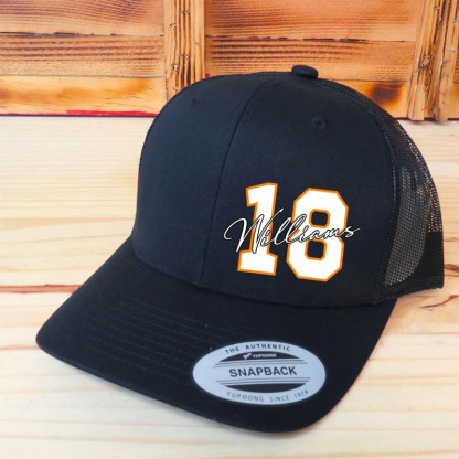 [Copy]Custom Racing Name And Number Trucker Hat