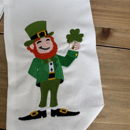 St Patrick’s Day Wreath Sash Embroidered Wreath Sash