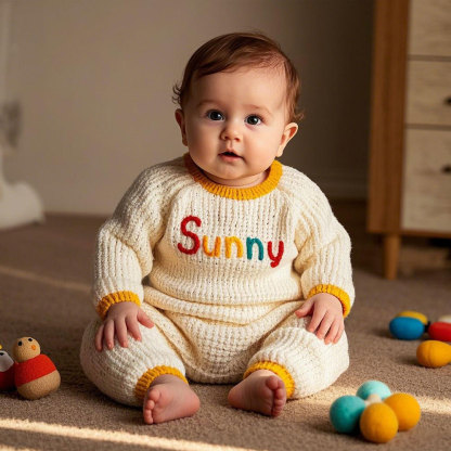 Personalized Adorable Handmade Easter Crochet Baby Romper, Bodysuit