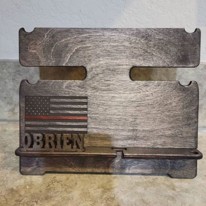 Personalized Police officer, Firefighter Gifts, Blue Line, Red Line Docking Station