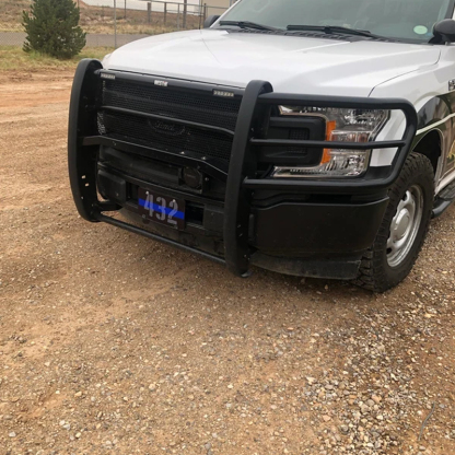 Thin Blue Line Badge Number License Plate Police Gift