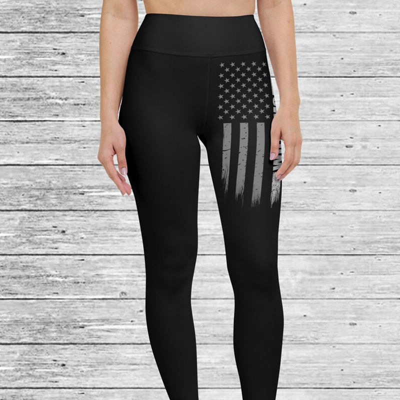 Thin Silver Line Personalized Leggings - Corrections Wife