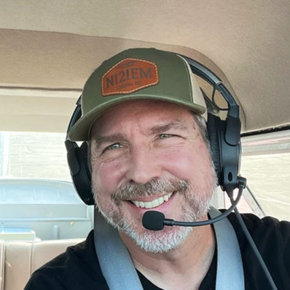 Customized Tail Number Leather Pilot Hat
