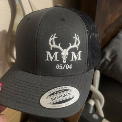 Wedding party trucker hat, Bridal Party, deer antlers