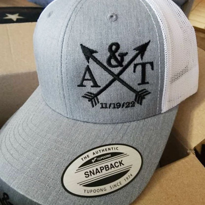 Wedding party trucker hat Embroidered groomsmen hat
