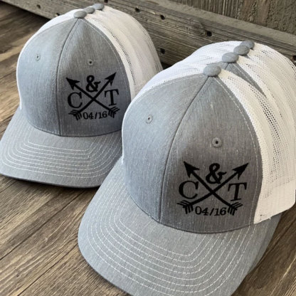 Wedding party trucker hat Embroidered groomsmen hat