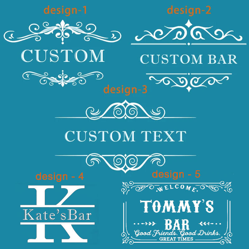 Personalized Home Bar Coffee Bartender Mat Present