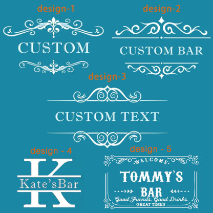 Personalized Home Bar Coffee Bartender Mat Present