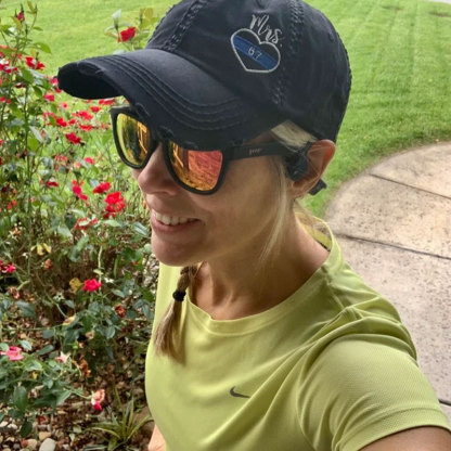 Women's Police Thin Blue Line Badge Number Hat