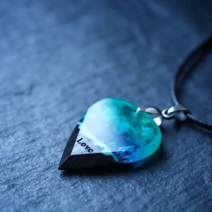 Wood resin guitar pick Northern Lights Best musician gift
