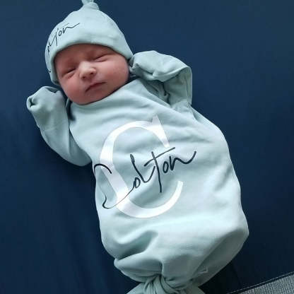 Personalized Hospital Gown Coming Home Outfit