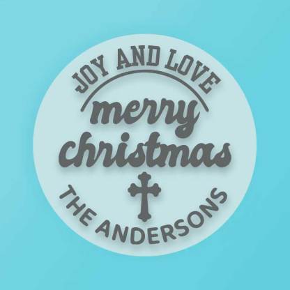 Custom Christmas Cookie Stamp for Xmas Seasonal, Personalized Merry Christmas Cookie Stamp