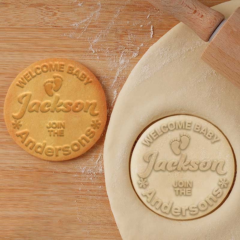 Baby's 1st Christmas Cookies Stamp Baby Shower Stamp