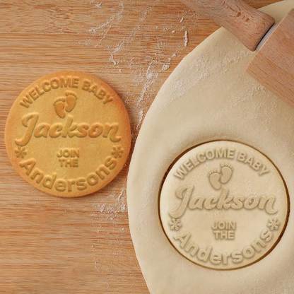 Baby's 1st Christmas Cookies Stamp Baby Shower Stamp