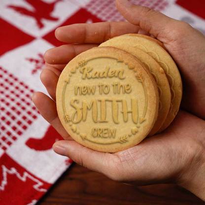 Baby's 1st Christmas Cookies Stamp Baby Shower Stamp