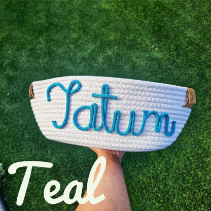 Baby shower personalized gift basket