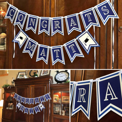  Personalized Graduation Party Decorations Banner Class of 2024, School Colors