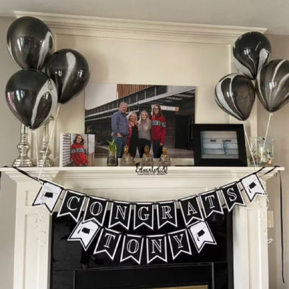  Personalized Graduation Party Decorations Banner Class of 2024, School Colors